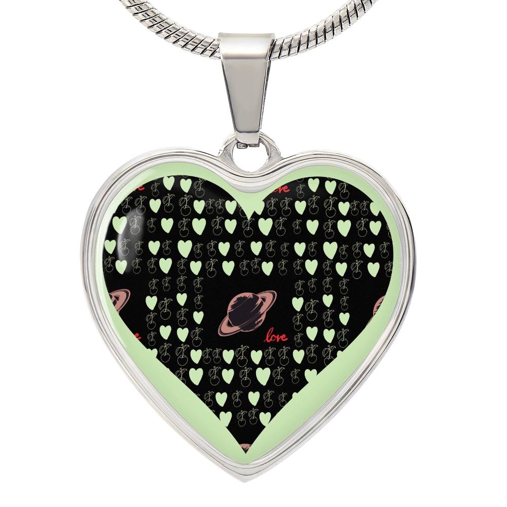 Space Love, Luxury silver necklace - Sheer: your Luck - Sheerluck-art.com