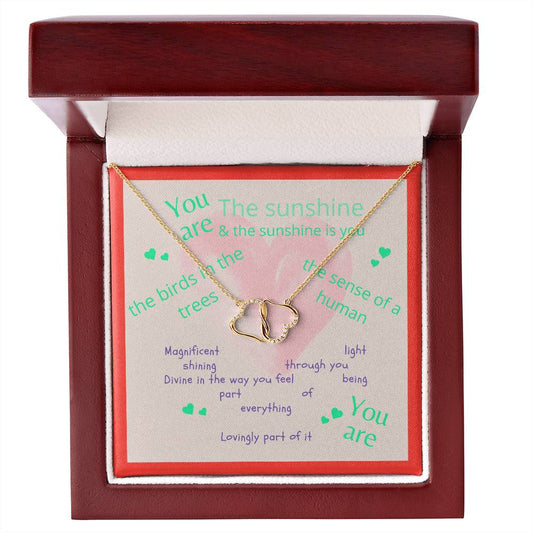 Everlasting love necklace with message card - Sheer: your Luck - Sheerluck-art.com