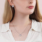 To my grandmother, Love knot necklace and earring set, woman wearing it - Sheer: your Luck - Sheerluck-art.com