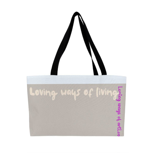 Loving ways, Weekender tote bag - Sheer: your Luck - Sheerluck-art.com
