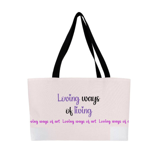 Loving ways of living tote bag - Sheer: your Luck - Sheerluck-art.com