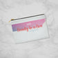 Small zippered pouch for makeup or other small stuff, on a Table - Sheer: your Luck - Sheerluck-art.com