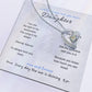 To my daughter with message card and forever love necklace, 14k white gold finish, dreamlike image - Sheer: your Luck - Sheerluck-art.com