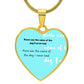 Heart Pendant Gold Necklace - Sheer: your Luck - Sheerluck-art.com