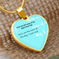 Heart Pendant Gold Necklace, with background - Sheer: your Luck - Sheerluck-art.com