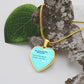 Heart Pendant Gold Necklace, in Landscape - Sheer: your Luck - Sheerluck-art.com