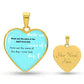 Heart Pendant Gold Necklace, with personalized engraving - Sheer: your Luck - Sheerluck-art.com
