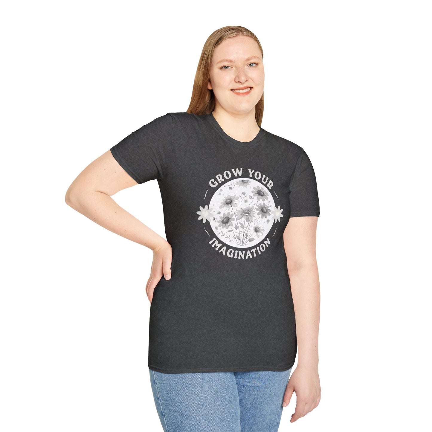 Grow Your Imagination — Floral — T-Shirt