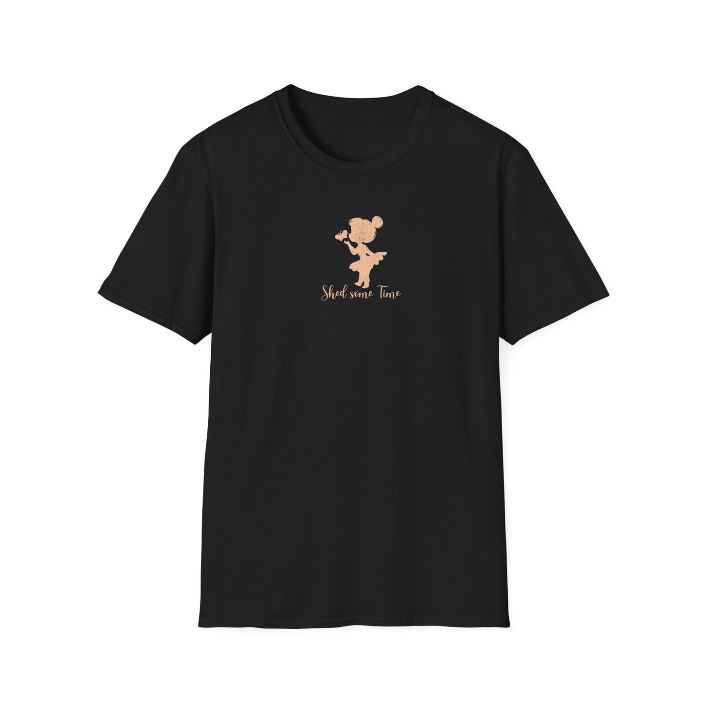 Shed some Time — Silhouette Butterfly Girl — T-Shirt 1
