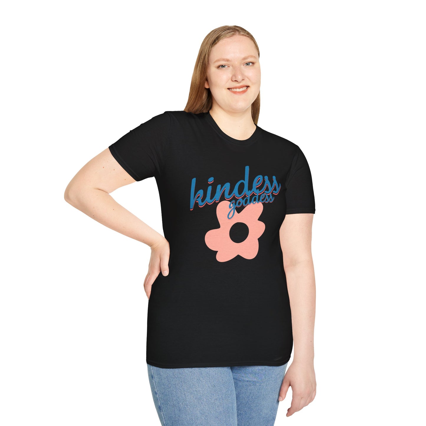 Kindess Goddess — Retro Floral — T-Shirt