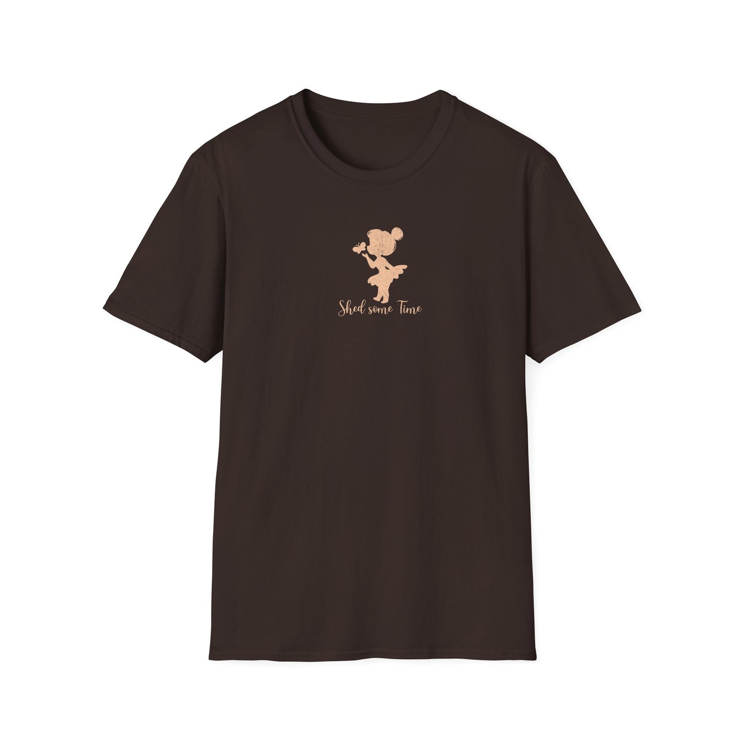 Shed some Time — Silhouette Butterfly Girl — T-Shirt 1
