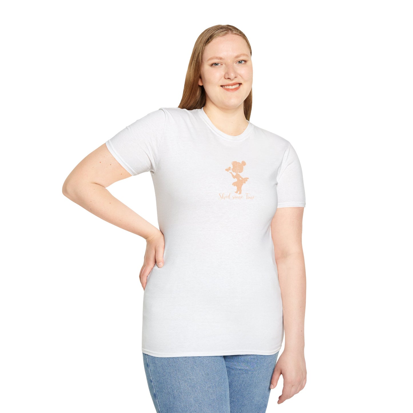 Shed some Time — Silhouette Butterfly Girl — T-Shirt 1