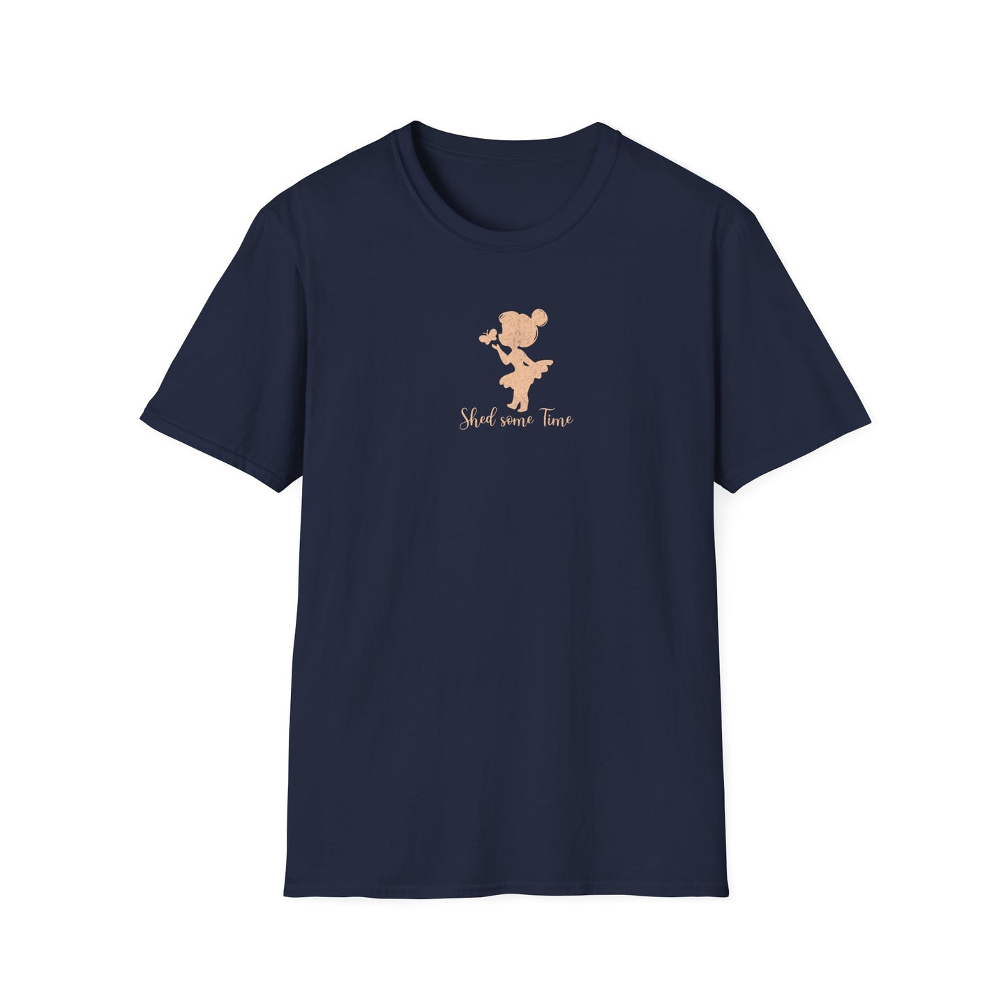 Shed some Time — Silhouette Butterfly Girl — T-Shirt 1