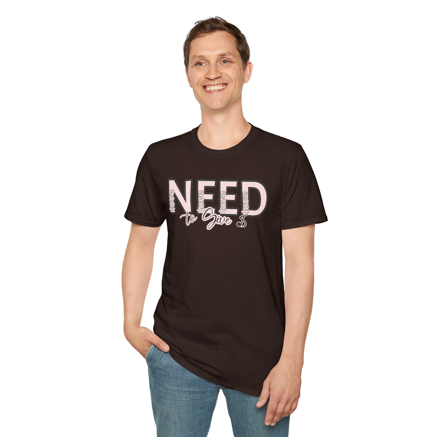 Love is all we need T-Shirt —  Script Tee
