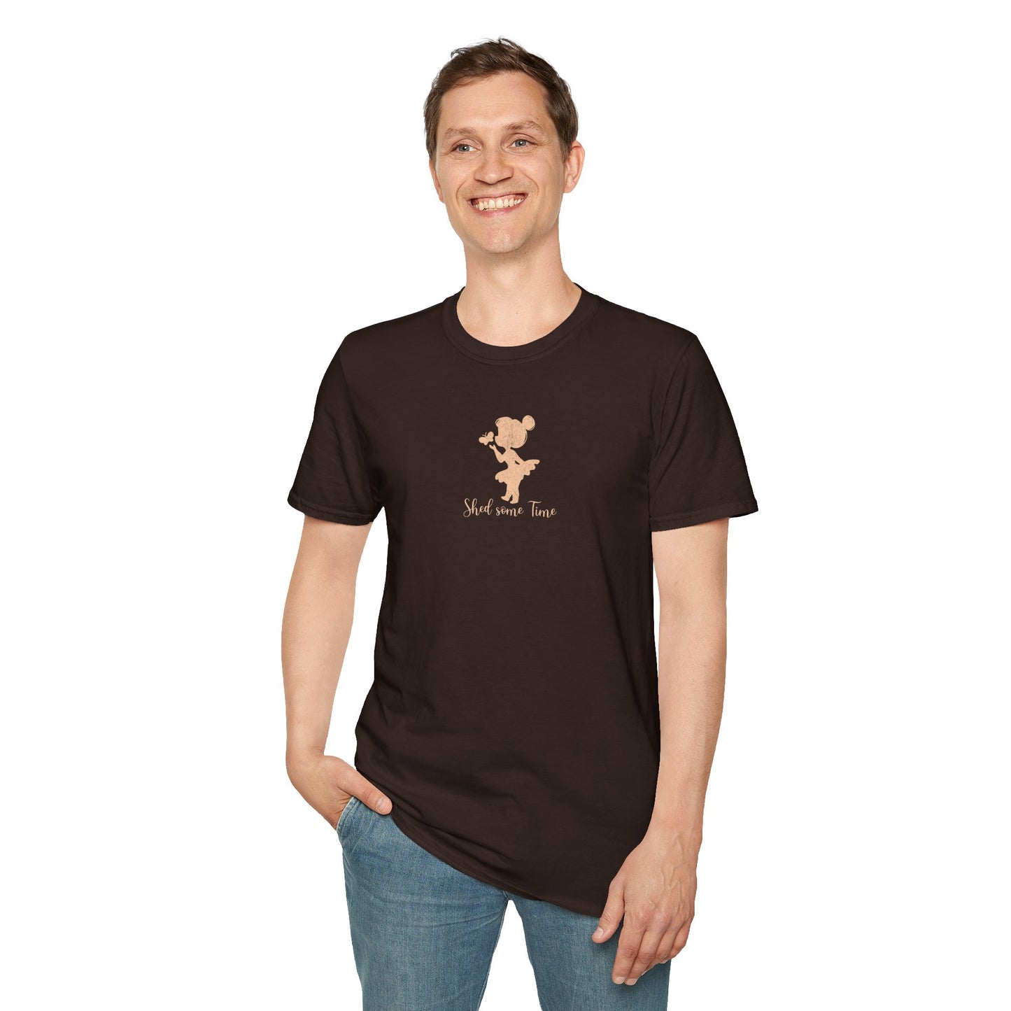 Shed some Time — Silhouette Butterfly Girl — T-Shirt 1