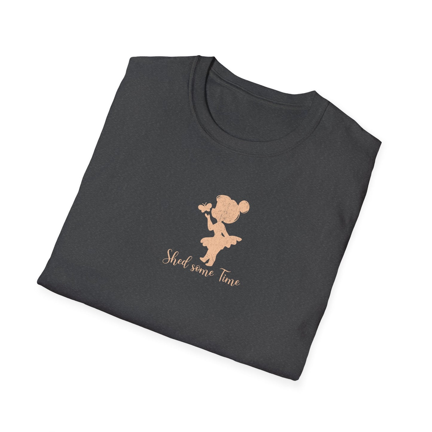 Shed some Time — Silhouette Butterfly Girl — T-Shirt 1