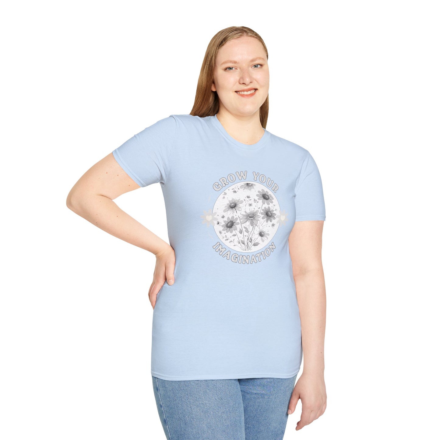 Grow Your Imagination — Floral — T-Shirt