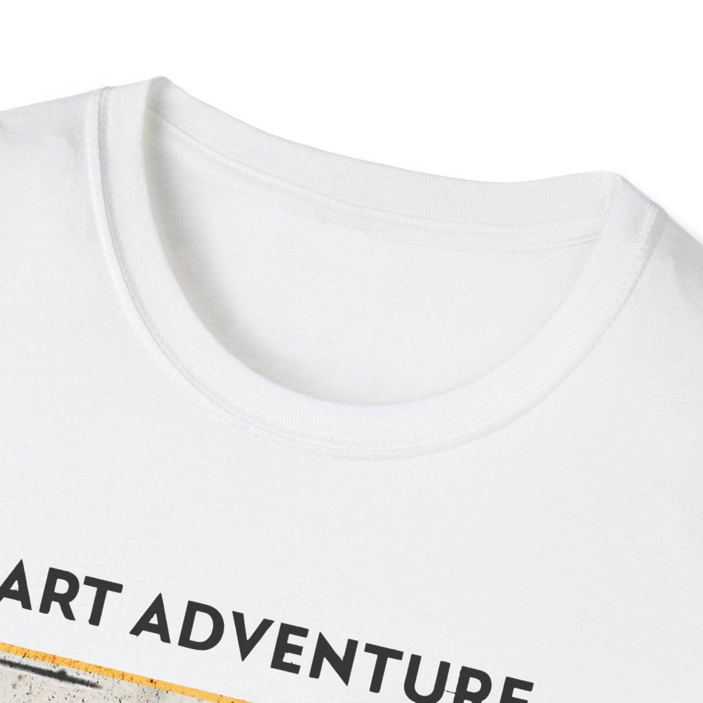 Art Adventure T-Shirt — Retro Pop Collage Graphic Tee