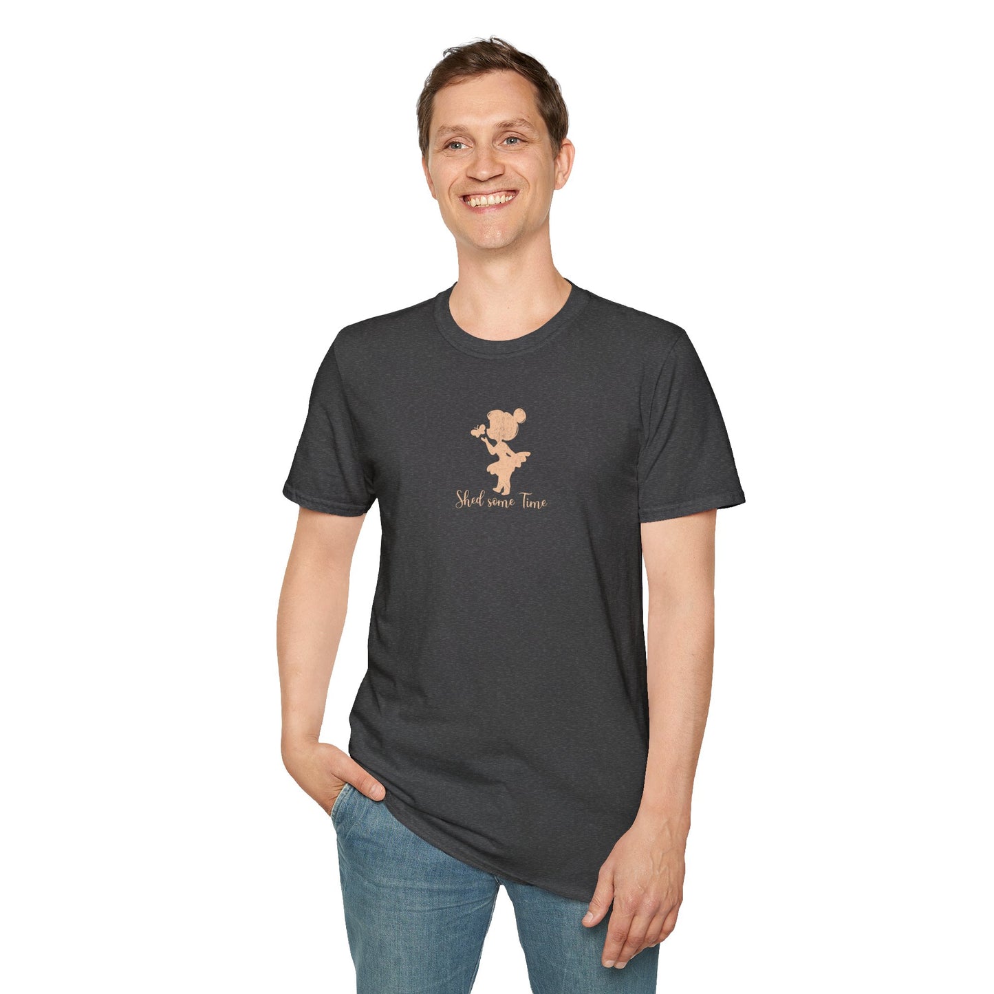 Shed some Time — Silhouette Butterfly Girl — T-Shirt 1