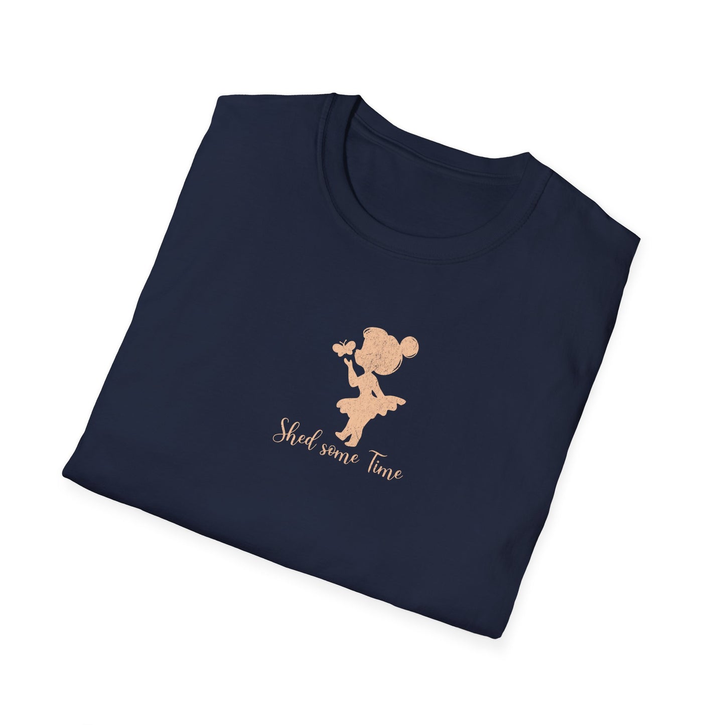 Shed some Time — Silhouette Butterfly Girl — T-Shirt 1