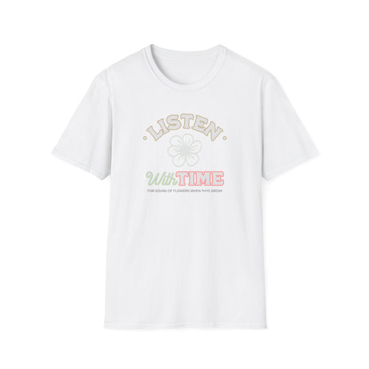 Listen — Retro Flower — T-Shirt