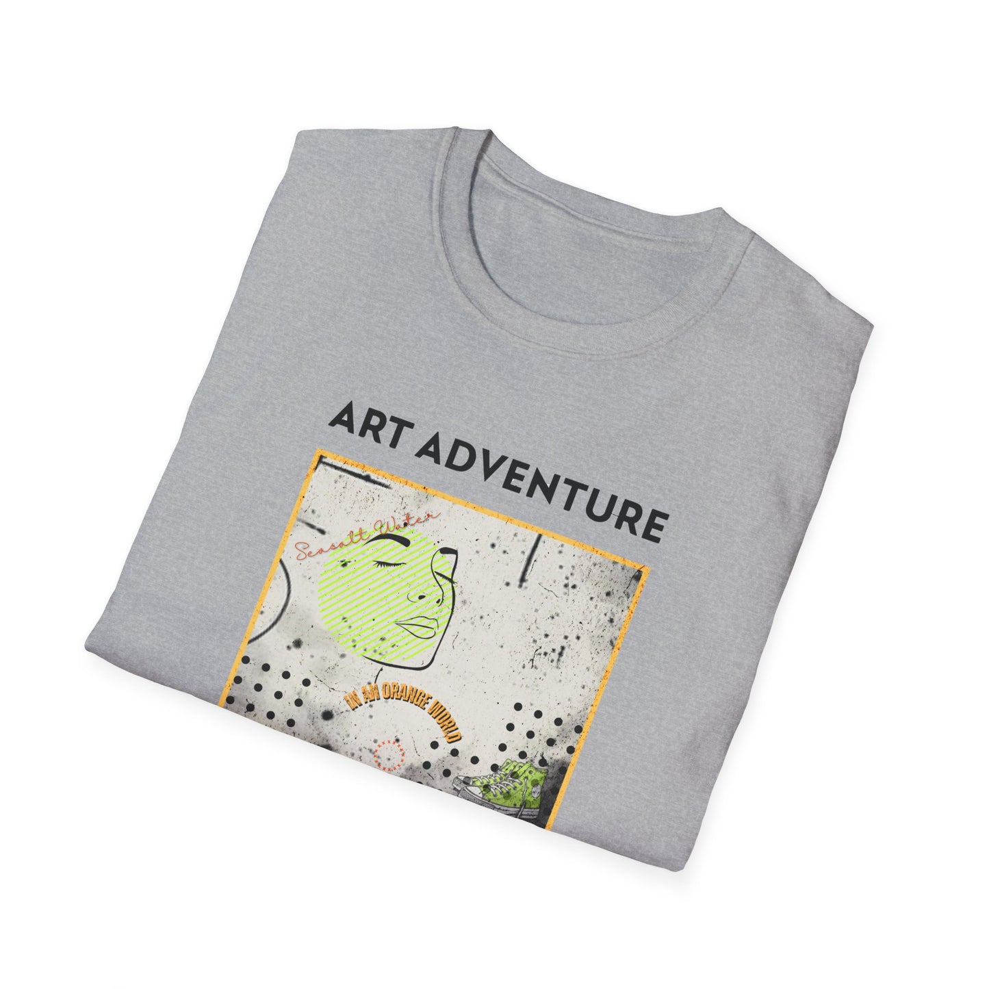 Art Adventure T-Shirt — Retro Pop Collage Graphic Tee