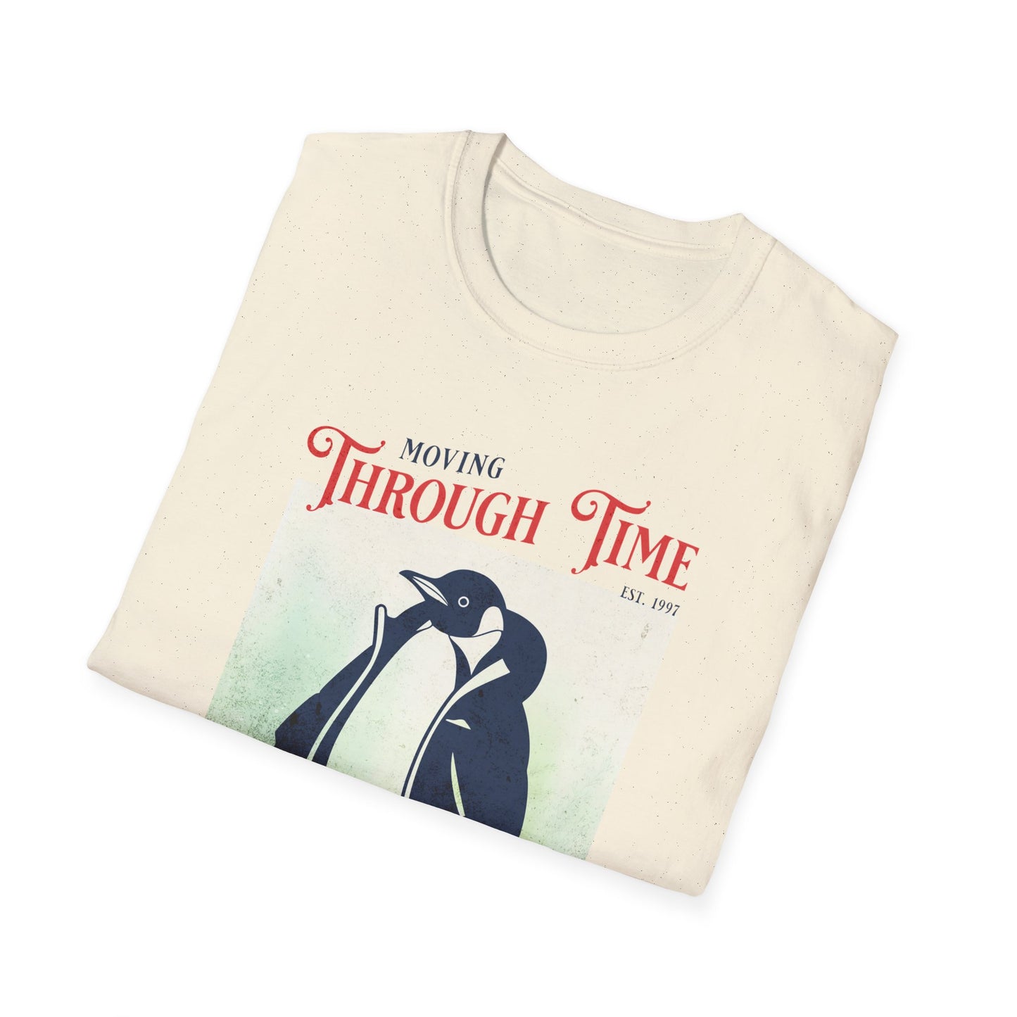 Moving through Time — Penguin Vacation — T-Shirt