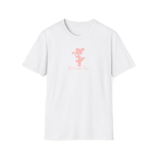 Silhouette Girl T-Shirt — 'Shed some time' Tee