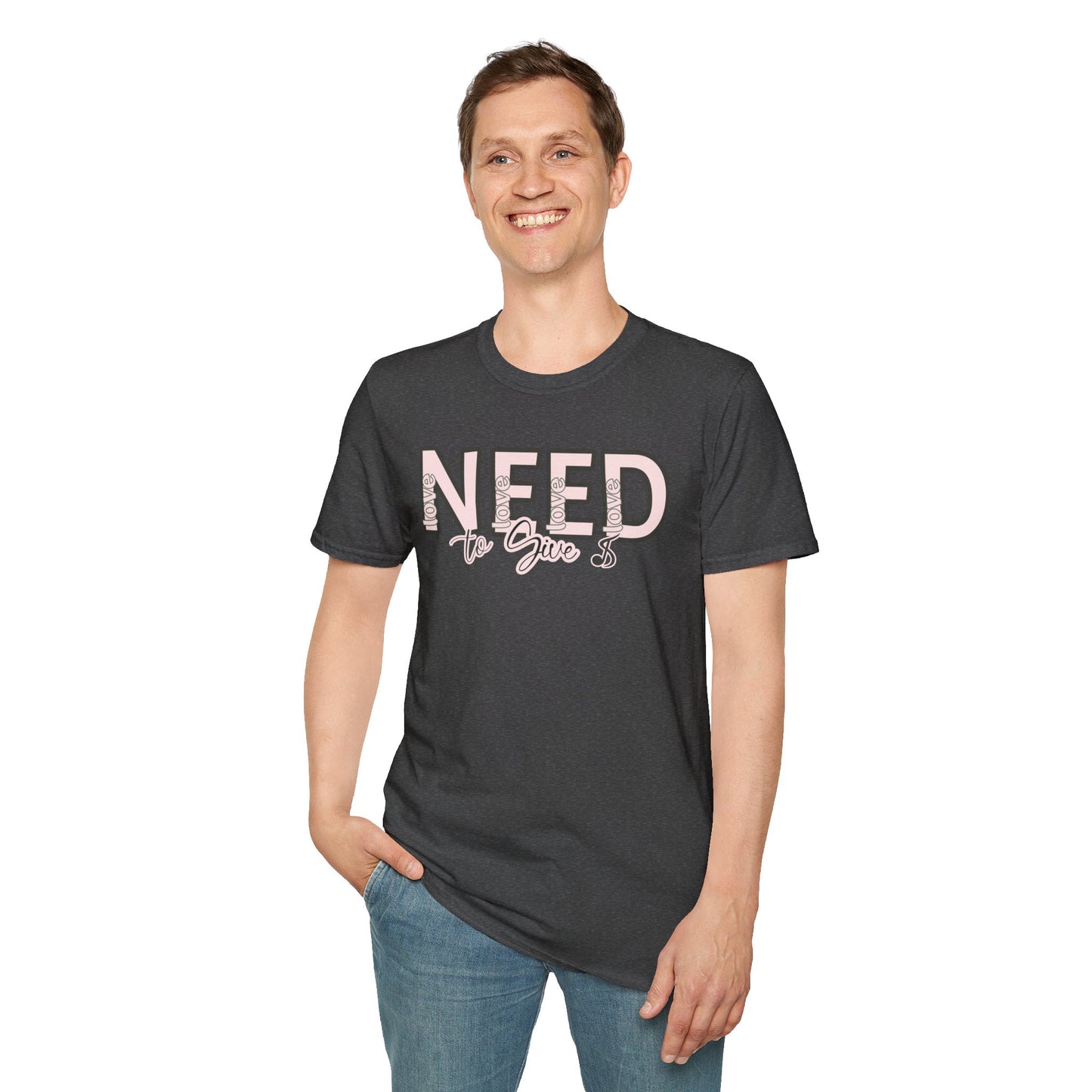 Love is all we need T-Shirt —  Script Tee