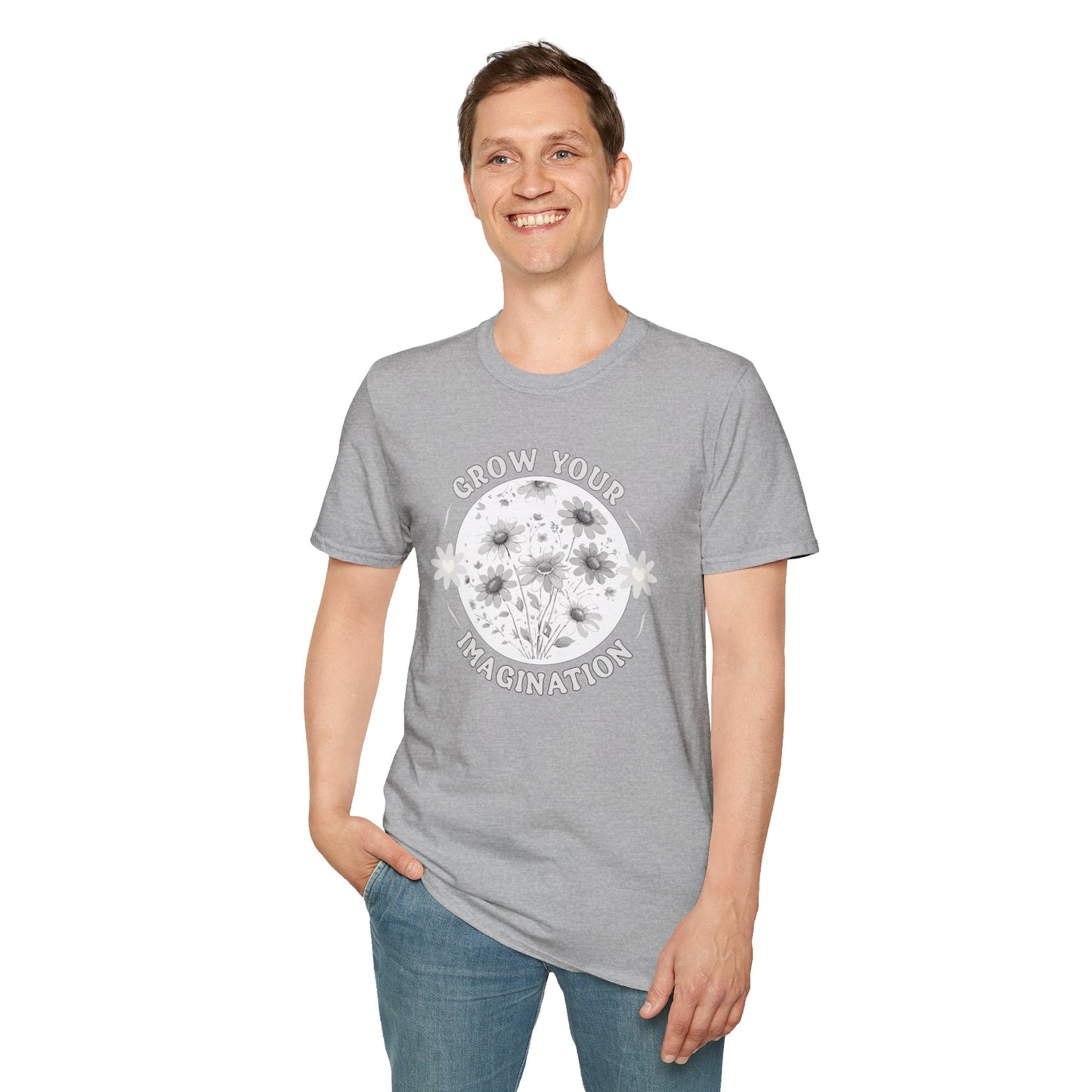 Grow Your Imagination — Floral — T-Shirt