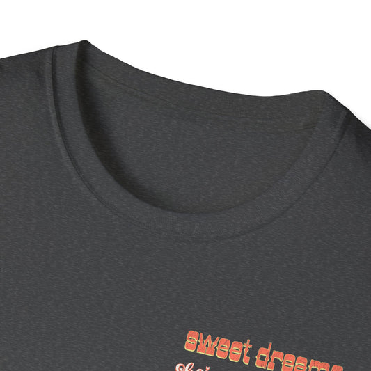 Sweet Dreams Graphic Tee – Pastel Sunset Quote T-Shirt