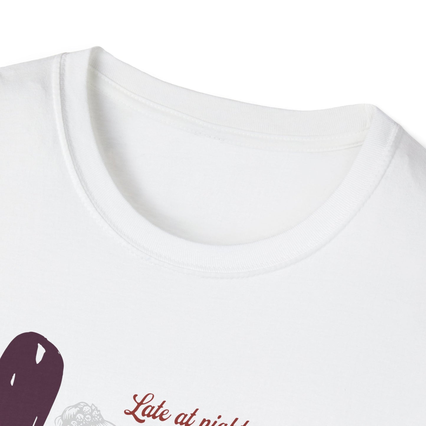 Late at Night — Vintage Piano Girl — T-Shirt