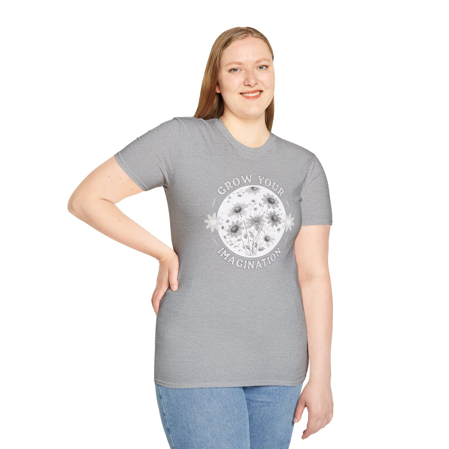 Grow Your Imagination — Floral — T-Shirt