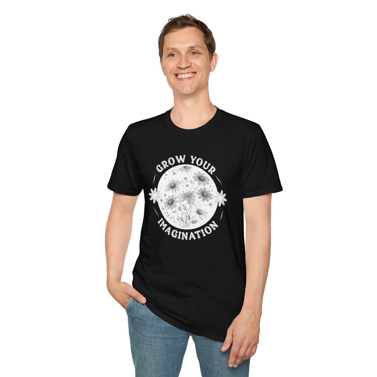 Grow Your Imagination — Floral — T-Shirt