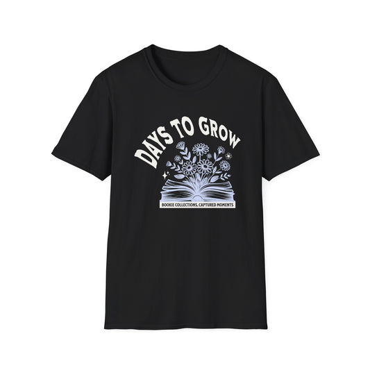 T-Shirt — "Days to Grow" Floral Graphic Tee — Plant Lover Gift