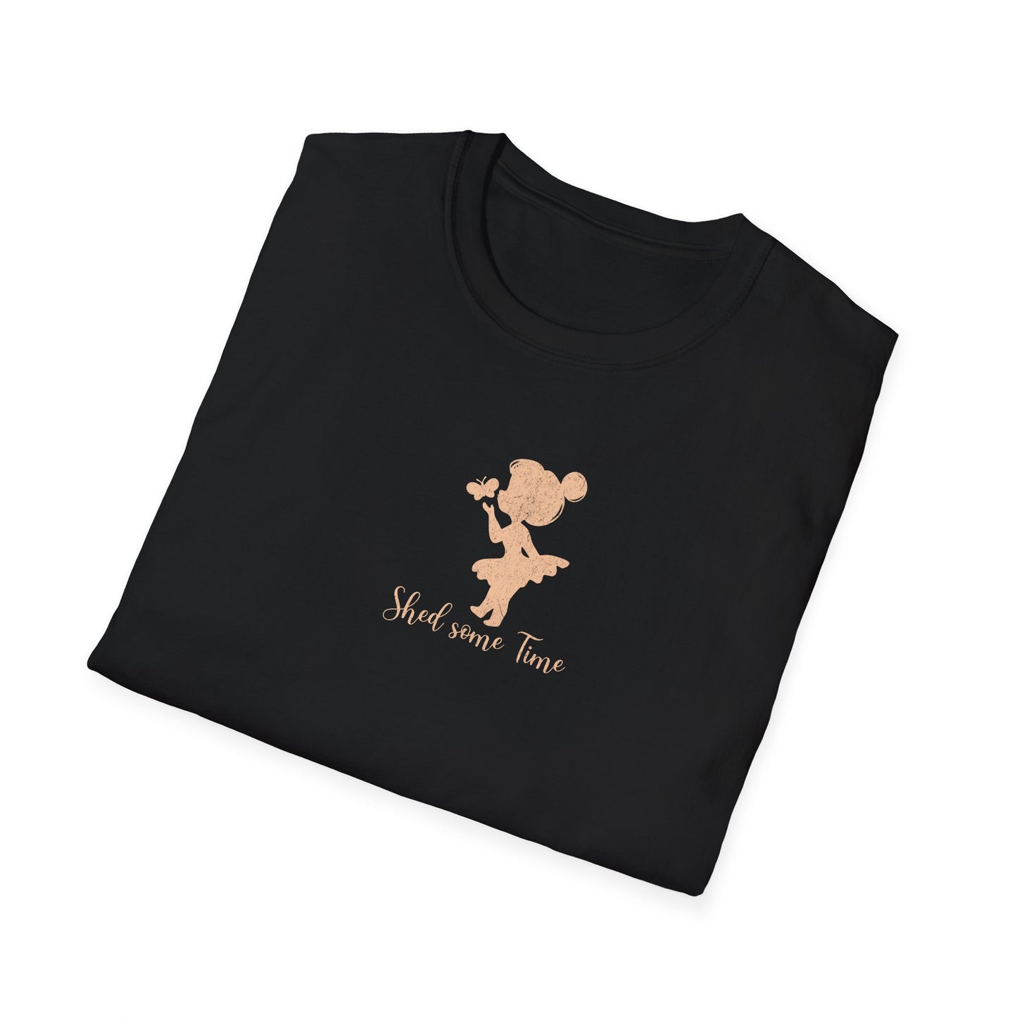 Shed some Time — Silhouette Butterfly Girl — T-Shirt 1