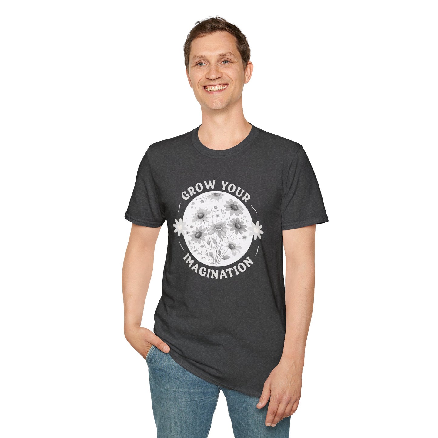 Grow Your Imagination — Floral — T-Shirt