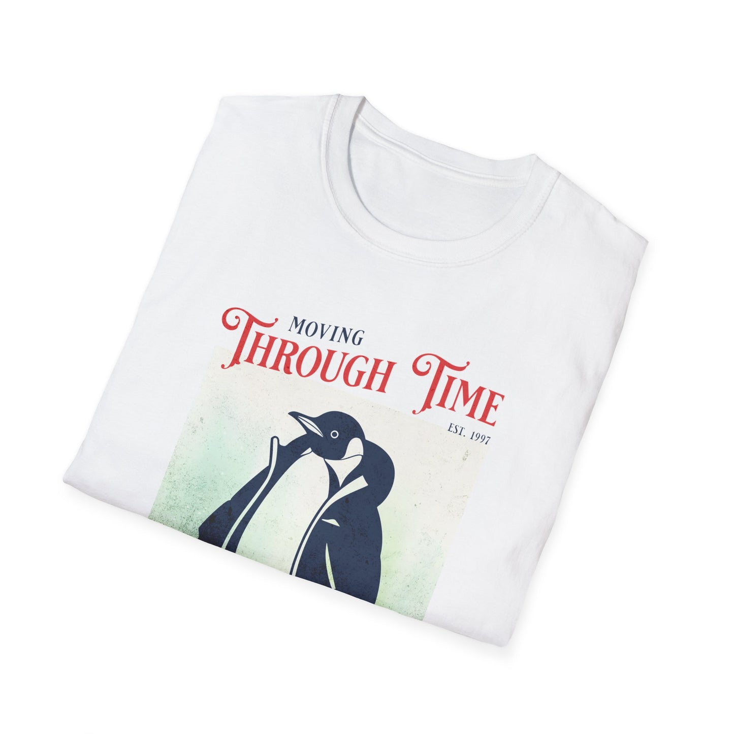 Moving through Time — Penguin Vacation — T-Shirt