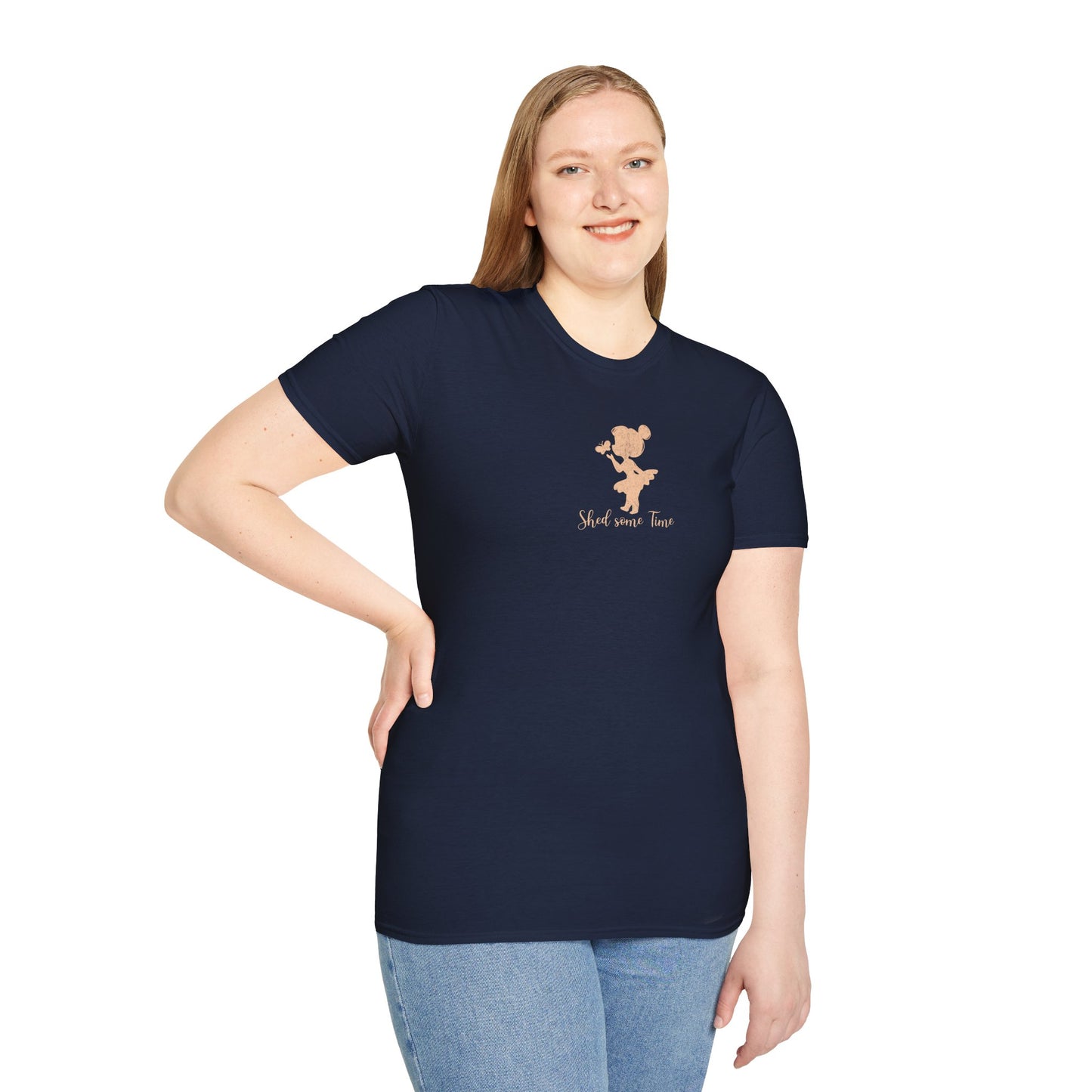 Shed some Time — Silhouette Butterfly Girl — T-Shirt 1