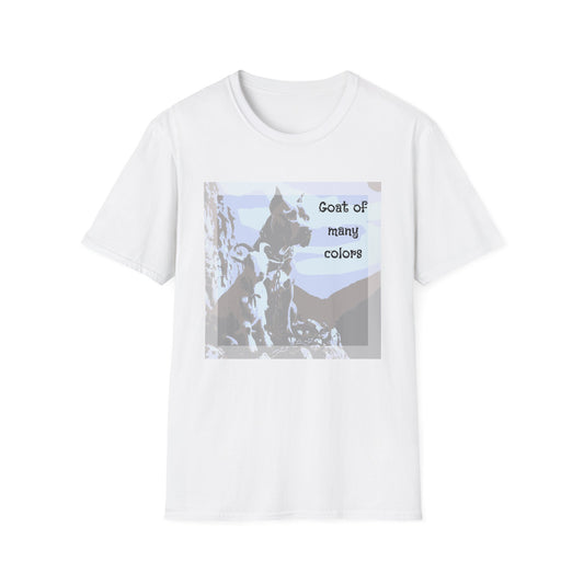 Goat of Many Colors T-Shirt – Scenic Goat Dog Graphic Tee