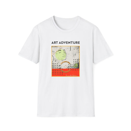 Art Adventure T-Shirt — Retro Pop Collage Graphic Tee