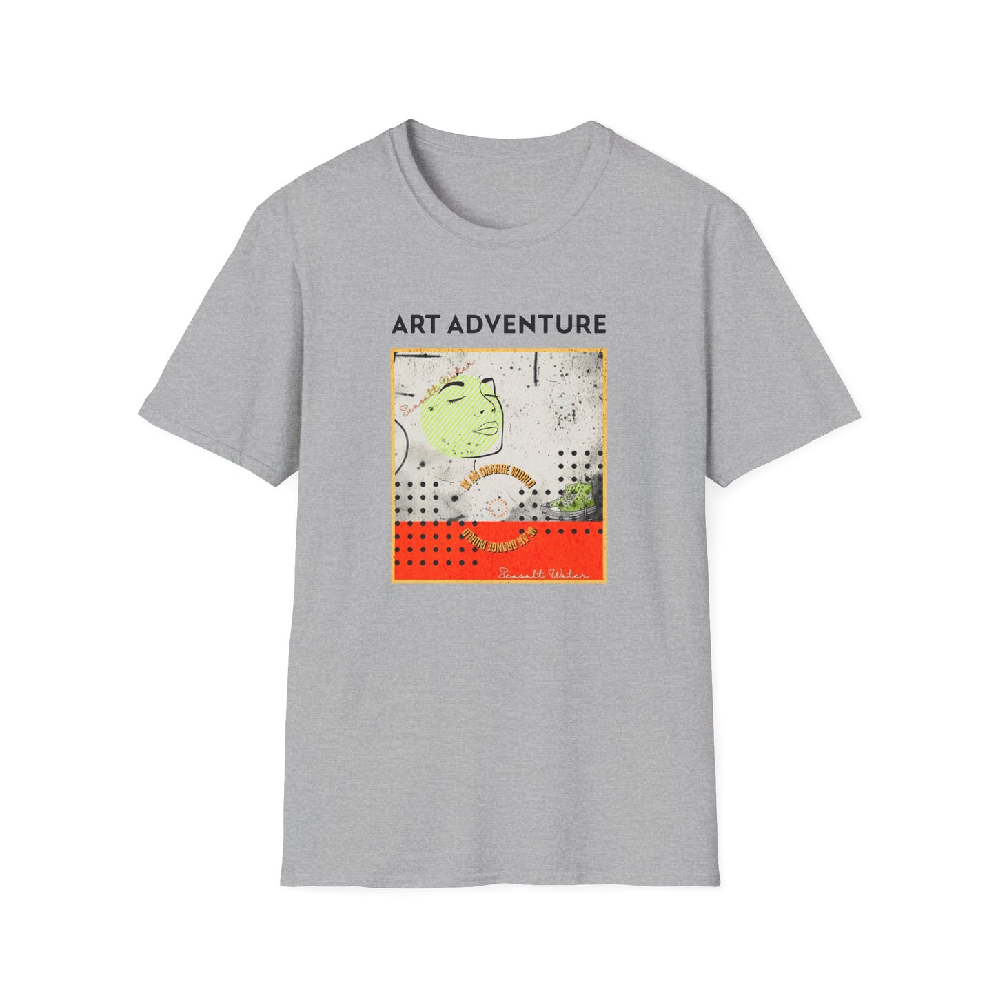 Art Adventure T-Shirt — Retro Pop Collage Graphic Tee