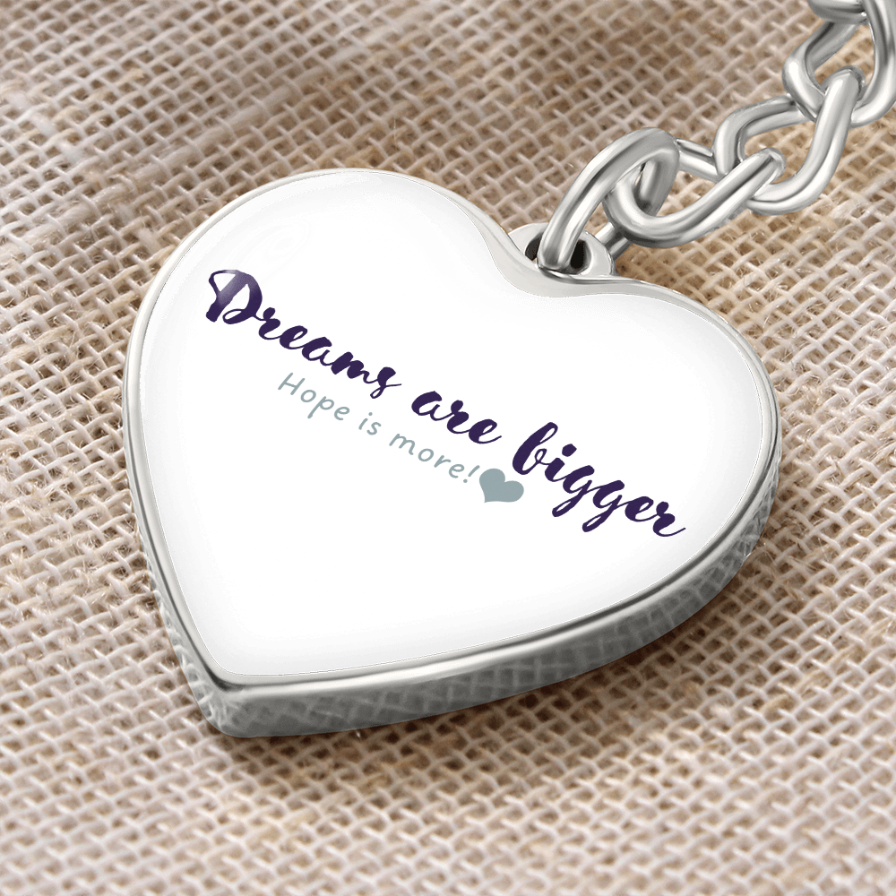 Graphic Heart Silver Keychain - Sheer: your Luck - Sheerluck-art.com