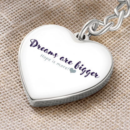 Graphic Heart Silver Keychain - Sheer: your Luck - Sheerluck-art.com