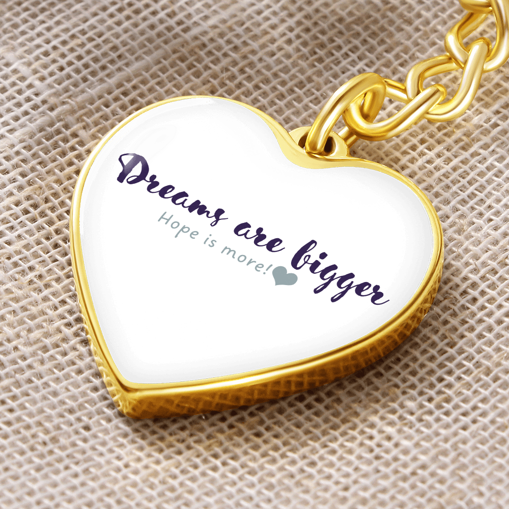Graphic Heart Gold Keychain - Sheer: your Luck - Sheerluck-art.com
