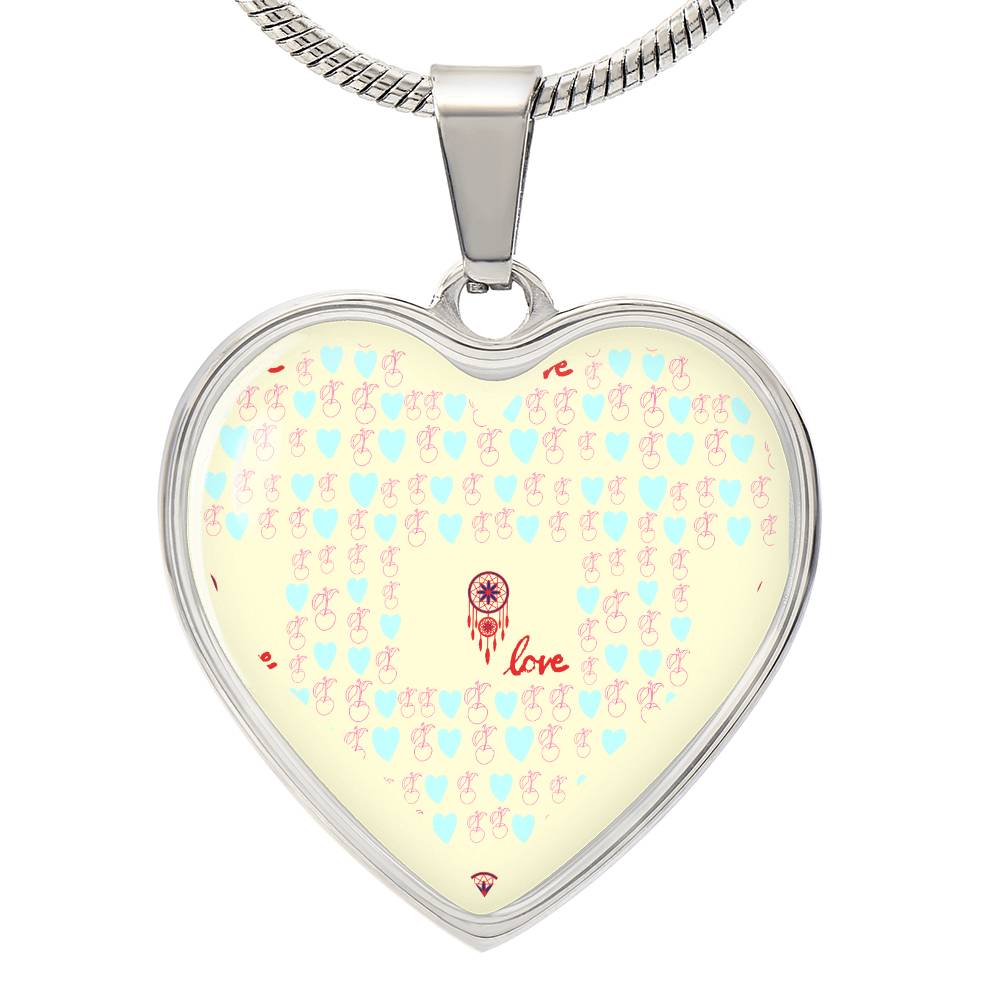 Dream carcher-Love, Luxury silver necklace - Sheer: your Luck - Sheerluck-art.com