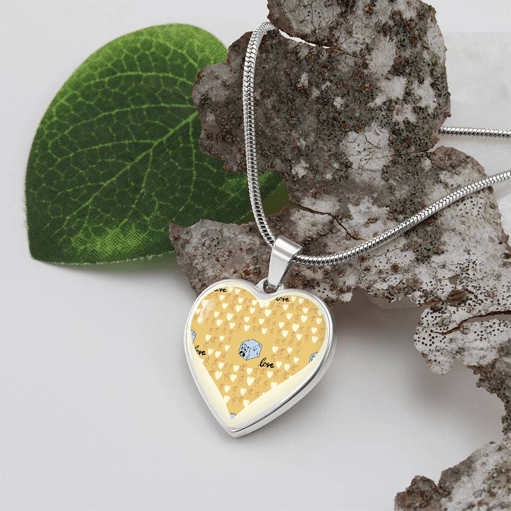 Square Love, Luxury silver necklace, lying on organic background - Sheer: your Luck - Sheerluck-art.com