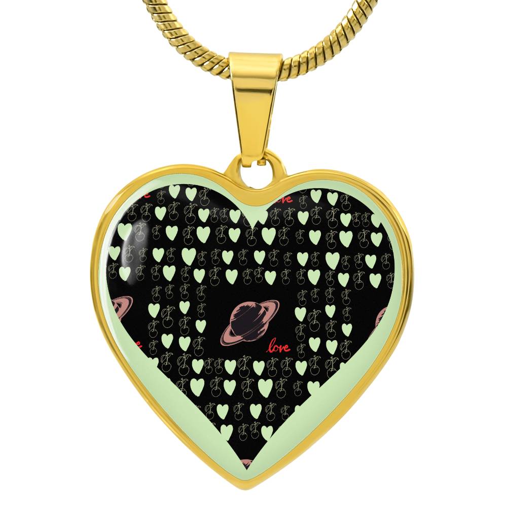 Space Love, Luxury gold necklace - Sheer: your Luck - Sheerluck-art.com