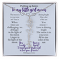 To my daughter with message card and flower name necklace, polished stainless steal (december) - Sheer: your Luck - Sheerluck-art.com
