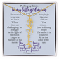 To my daughter with message card and flower name necklace, 18k yellow gold finish (december) - Sheer: your Luck - Sheerluck-art.com